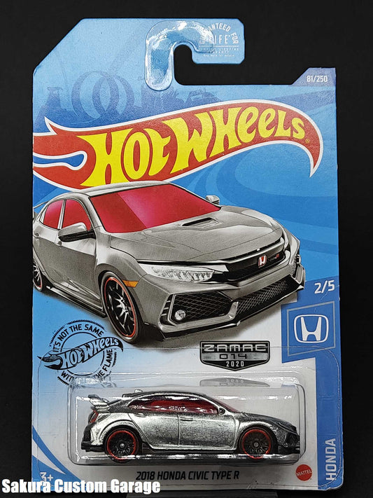 Hot Wheels: 2018 Honda Civic Type R (2020) ZAMAC #014 (Walmart Exclusive)