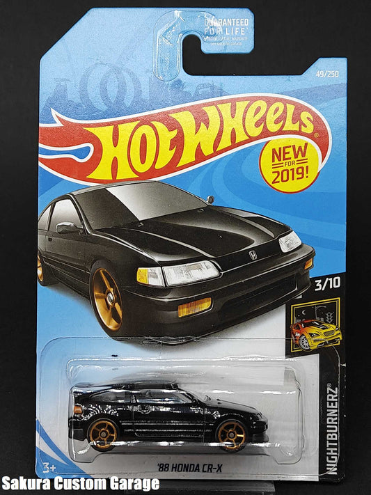 Hot Wheels - '88 Honda CR-X (2019 First Editions) 3/10 Nightburnerz 49/250 (US Long Card)