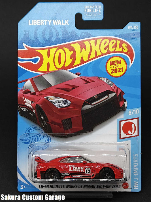 Hot Wheels -  LB-Silhouette Works GT Nissan 35GT-RR Ver.2 (2021 New Models) 8/10 HW J-Imports (US Card)