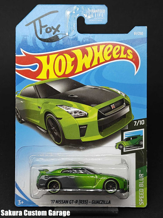 Hot Wheels -  '17 Nissan GT-R R35 Guaczilla (2020) 7/10 Speed Blur 61/250