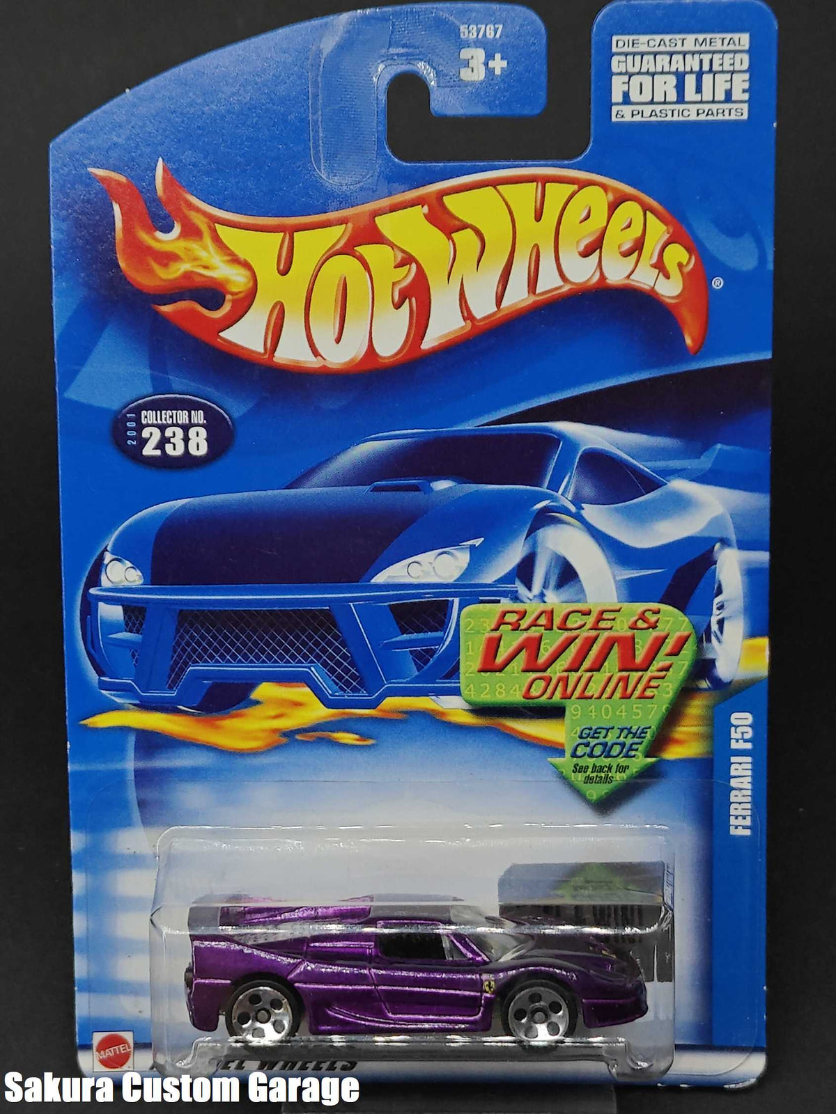 Hot Wheels - Ferrari F50 Challenge (2001) Collector no. 238 (Exclusive Code Car)