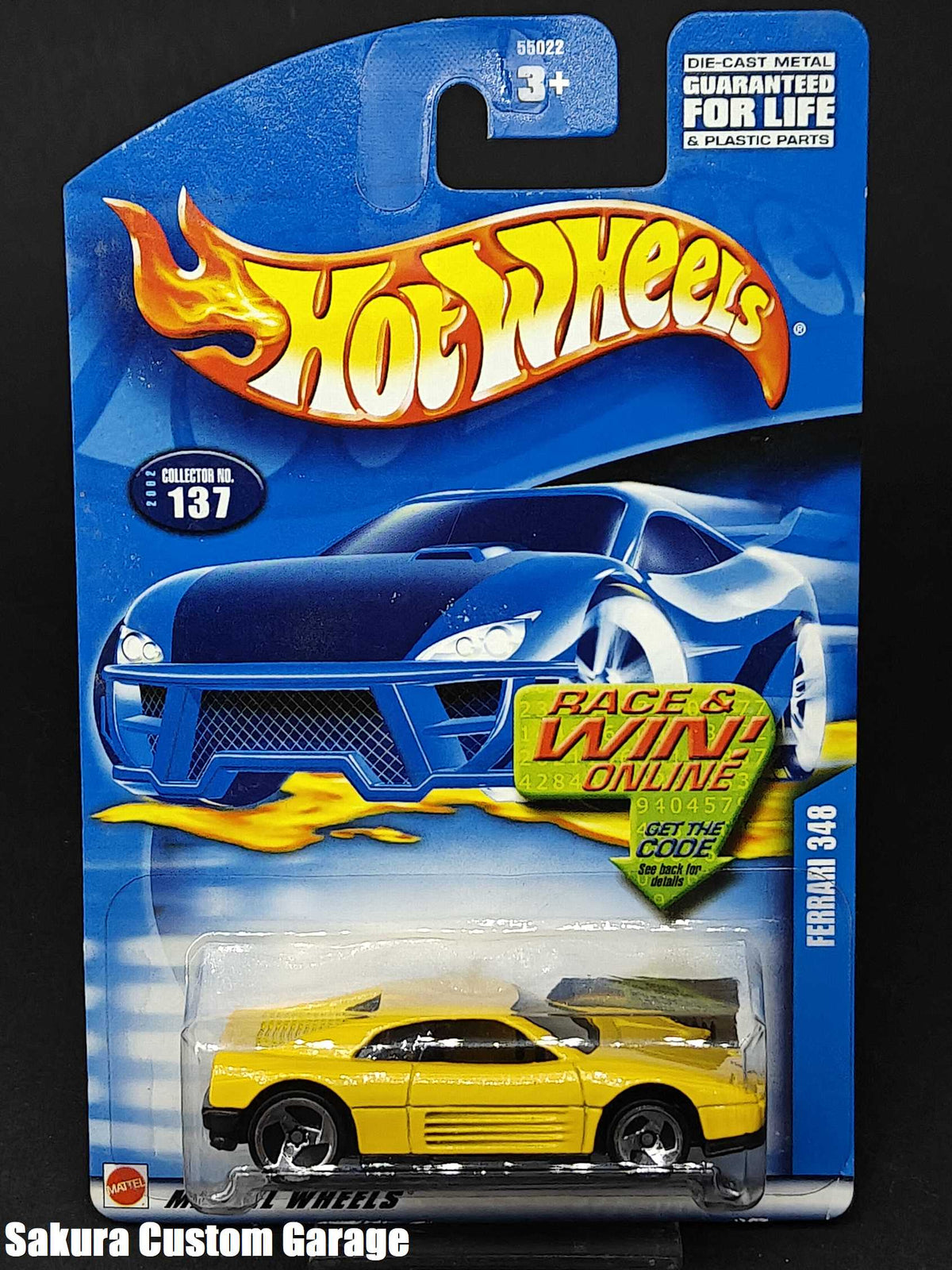 Hot Wheels - Ferrari 348  (2002) - Mainline  #137 (Exclusive Code Car)