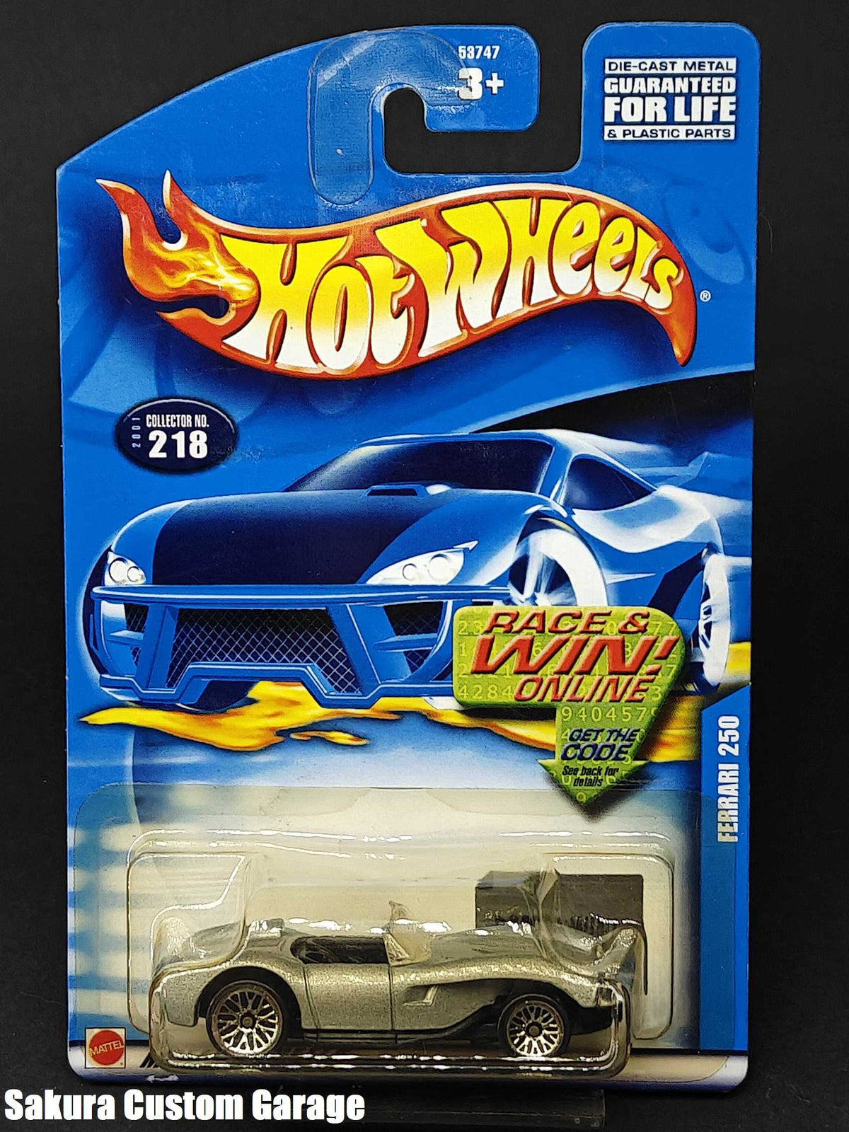 Hot Wheels - Ferrari 250 (2001) - Mainline #218 (Exclusive Code Car)
