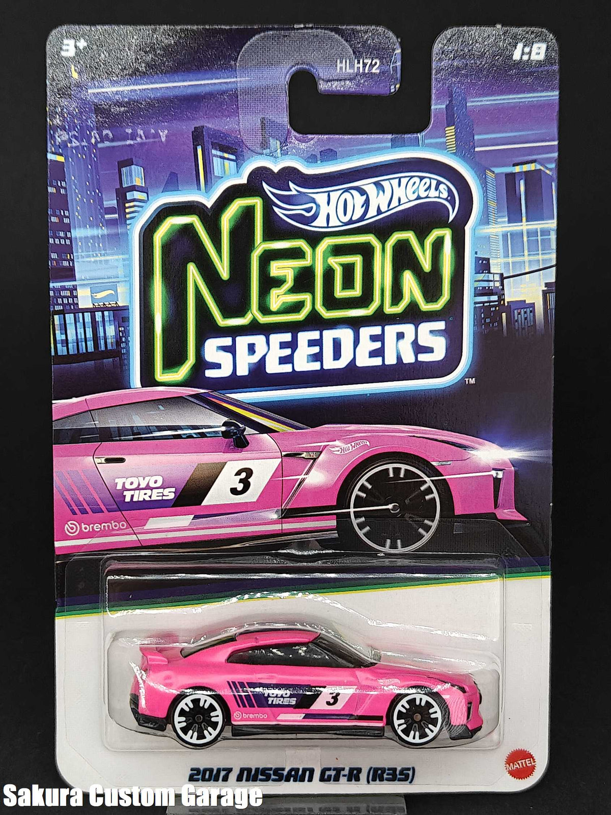 Hot Wheels - 2017 Nissan Skyline GT-R R35 (2026) Neon Speeders 1/8