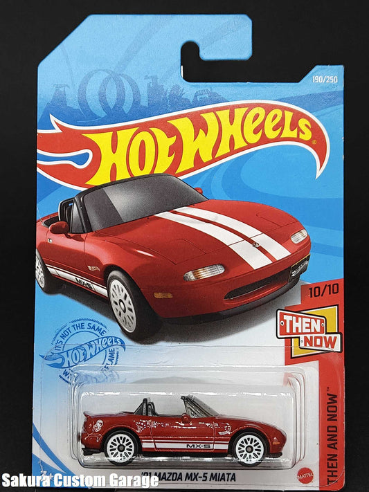 Hot Wheels - '91 Mazda MX-5 Miata (Treasure Hunt 2021) 10/10 Then and Now 190/250 (US Long Card)