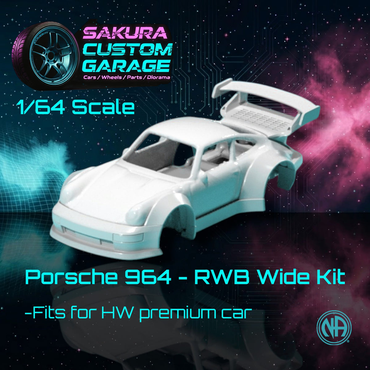 1/64 Bodykit: Porsche 964 - RWB Bodykit  - Porsche_004