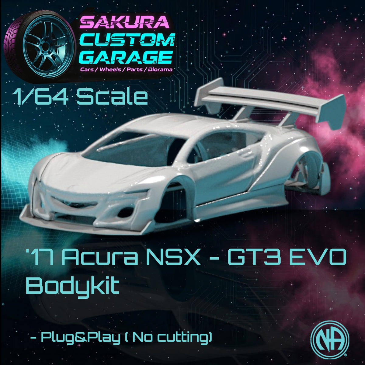 1/64 Bodykit: '17 Acura NSX - GT3 EVO (Typ Plug&Play) - Acura_002