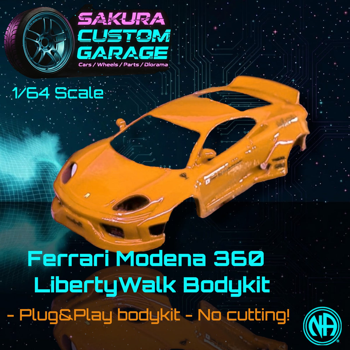 1/64 Bodykit: Ferrari Modena 360 - Liberty Walk kit (Typ Plug&Play) - Ferrari_001